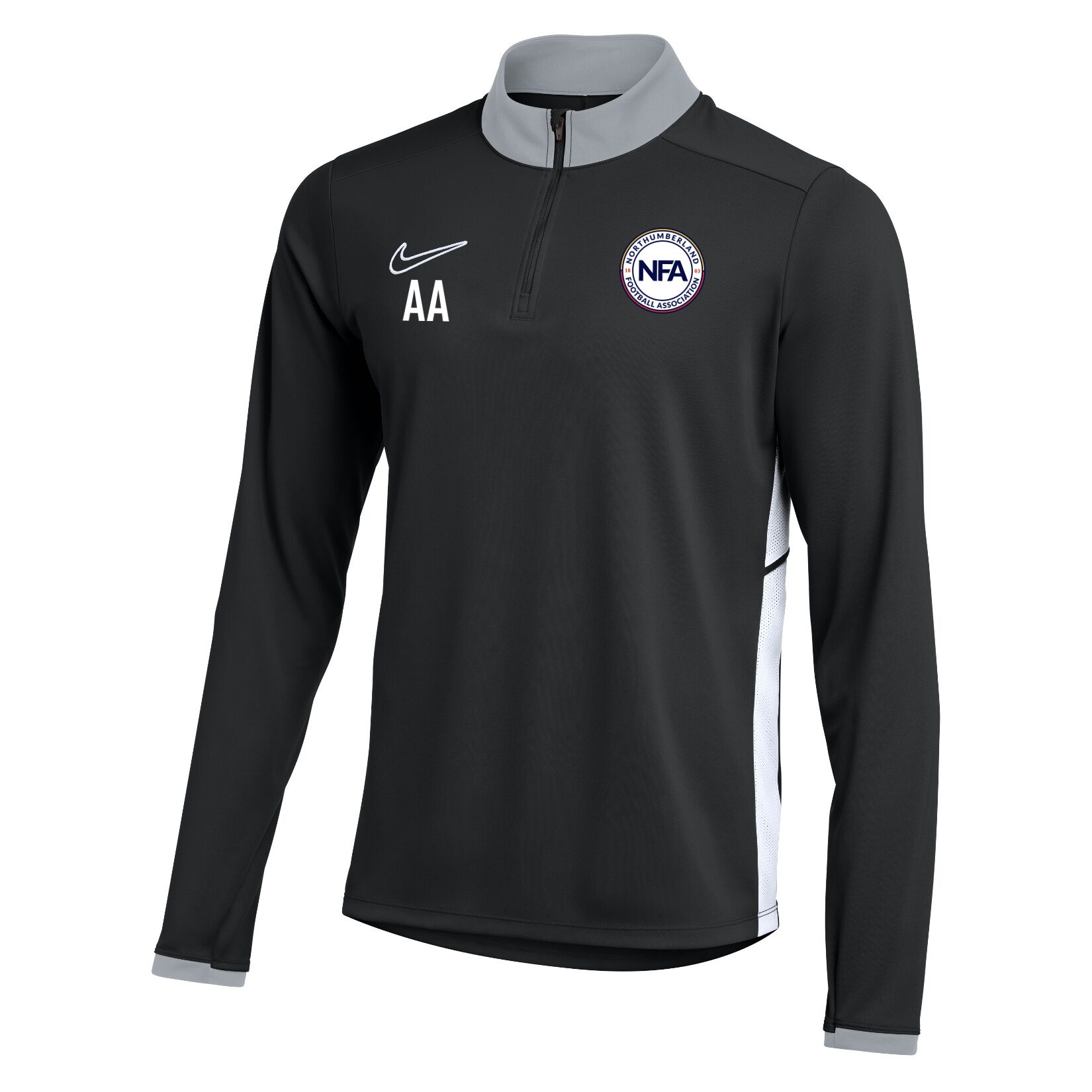 Nike Dri-FIT Academy 25 Drill Top - Black/White/White