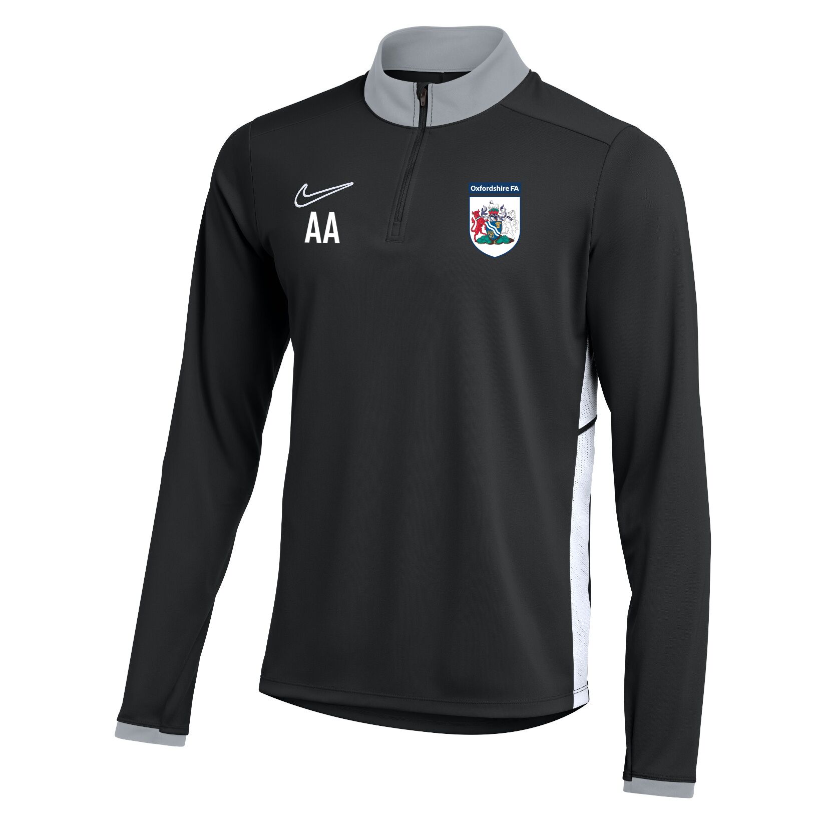 Nike Dri-FIT Academy 25 Drill Top - Black/White/White