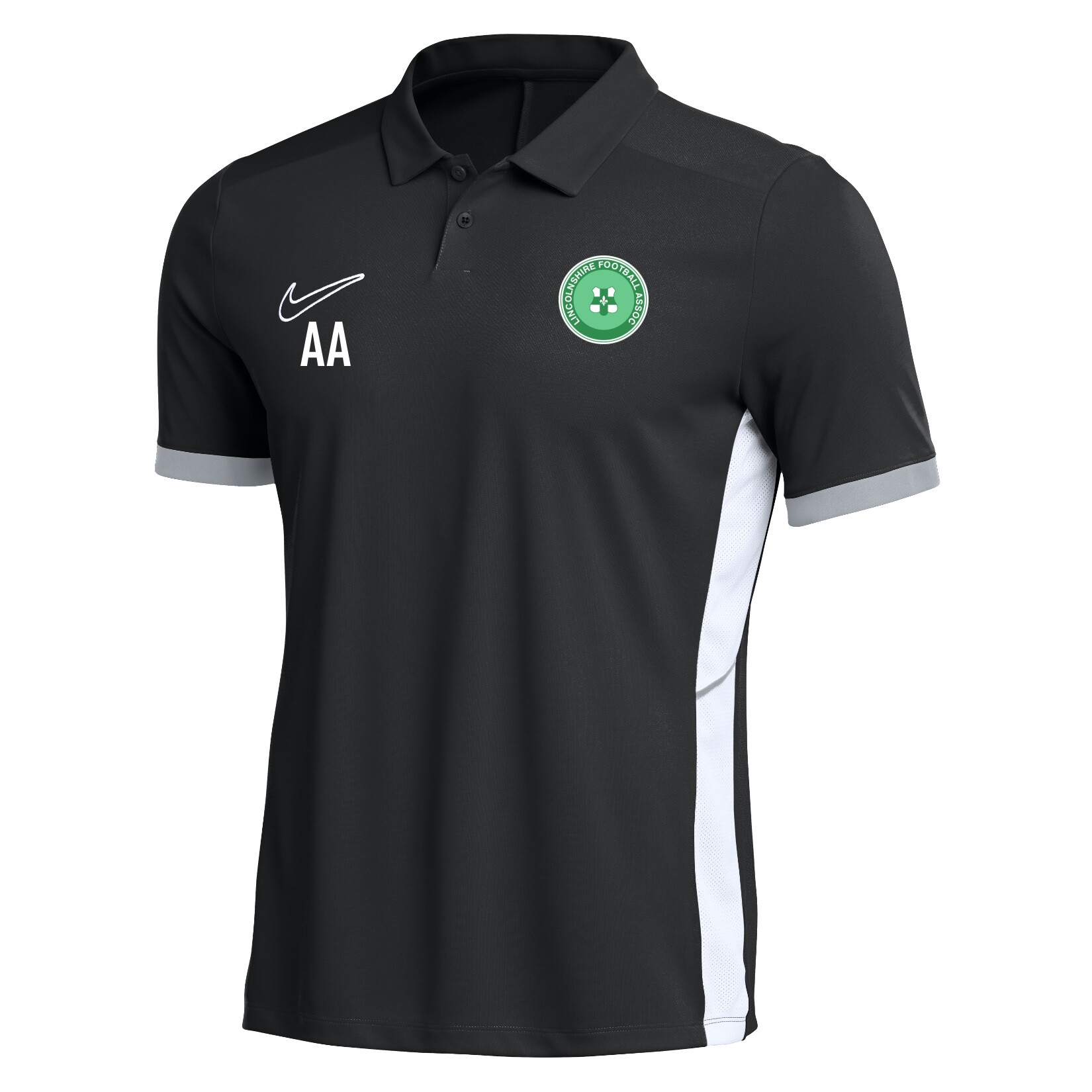Nike Dri-FIT Academy 25 Polo - Black/White/White