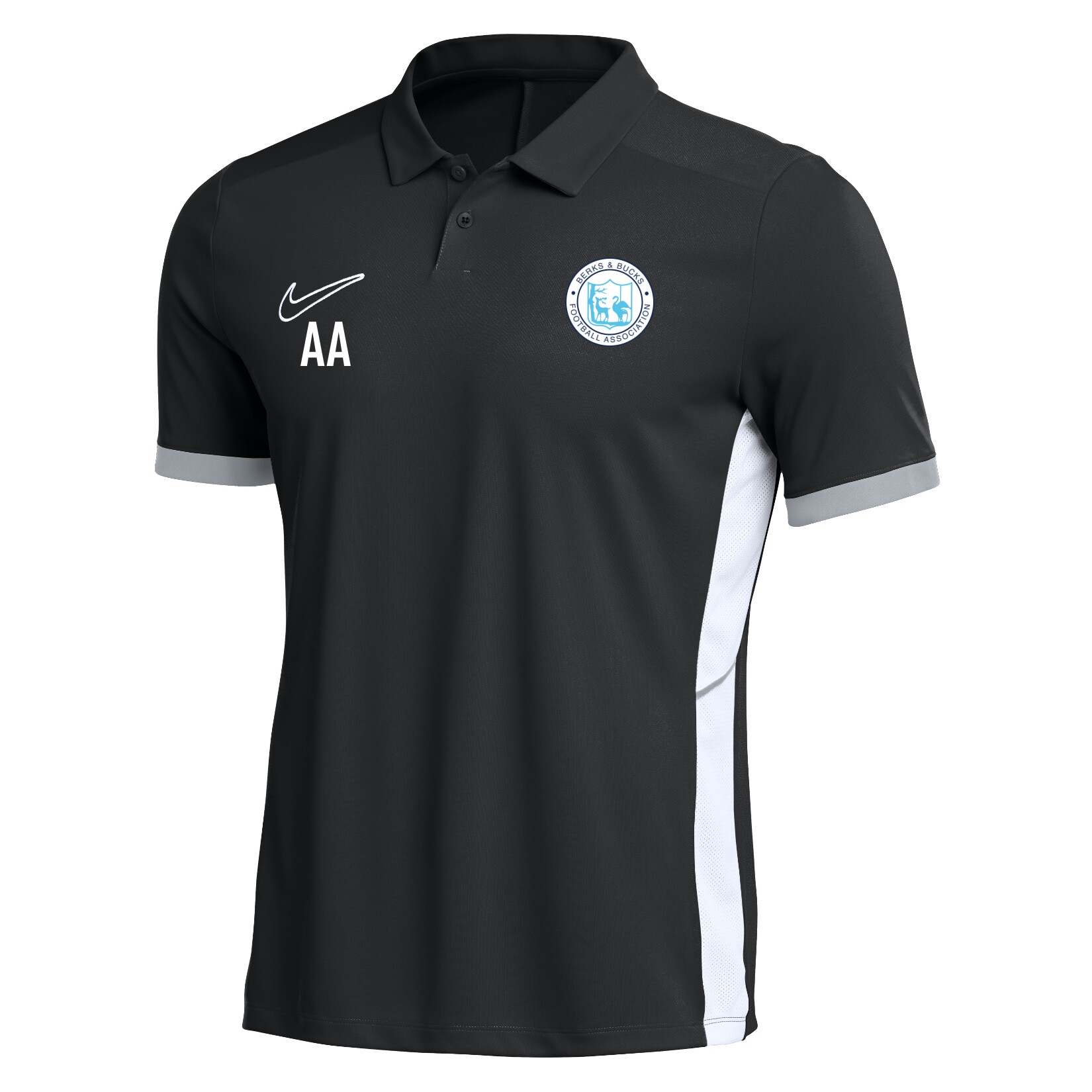 Nike Dri-FIT Academy 25 Polo - Black/White/White