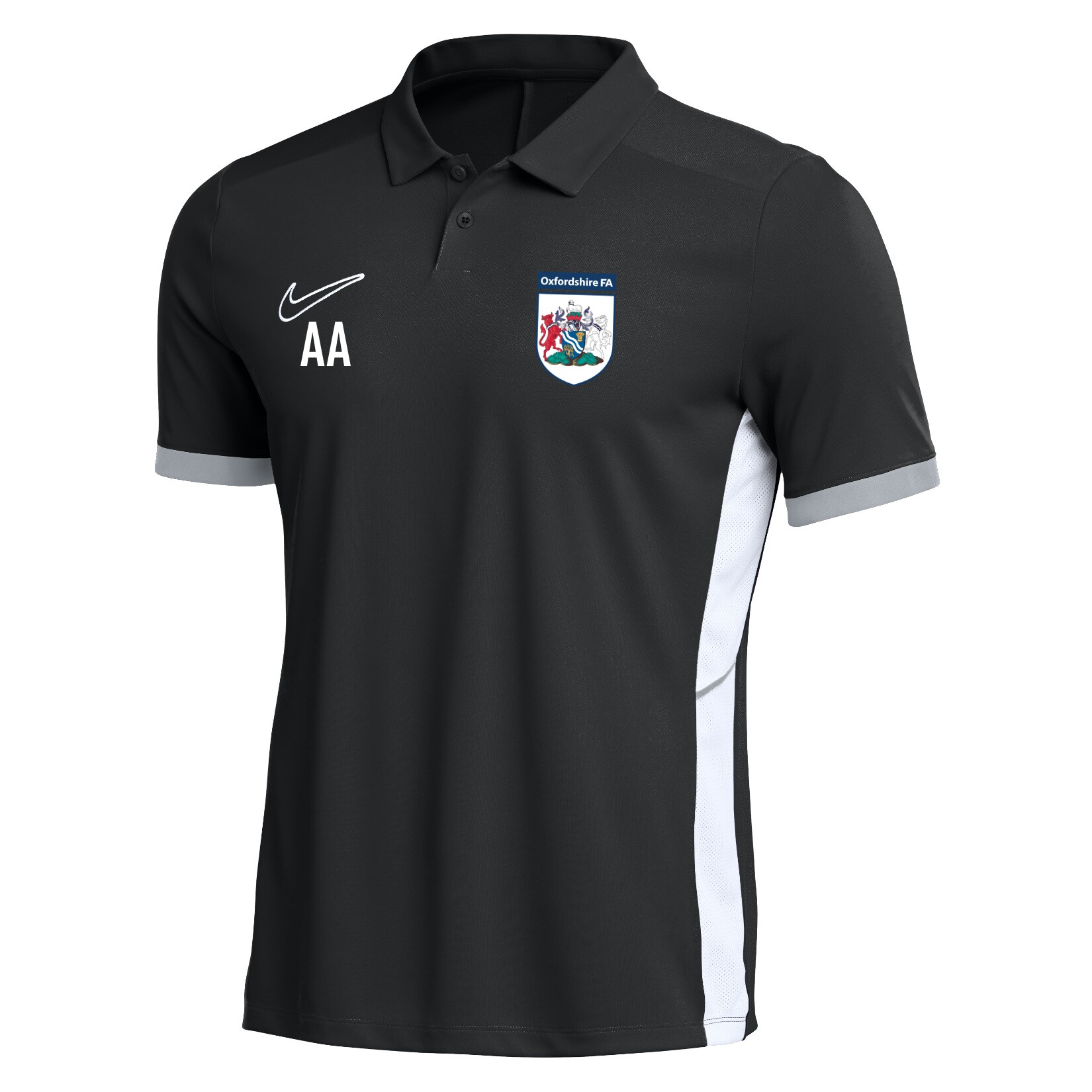 Nike Dri-FIT Academy 25 Polo - Black/White/White