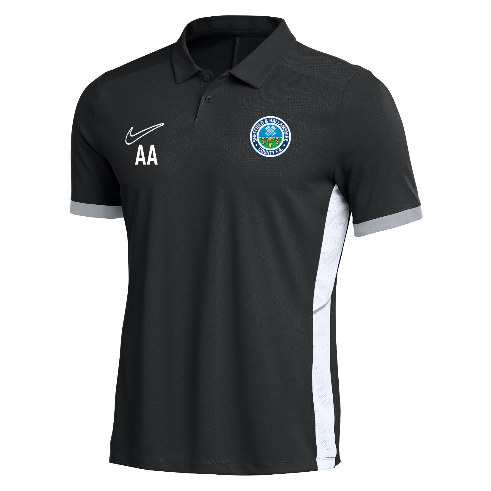 Nike Dri-FIT Academy 25 Polo - Black/White/White