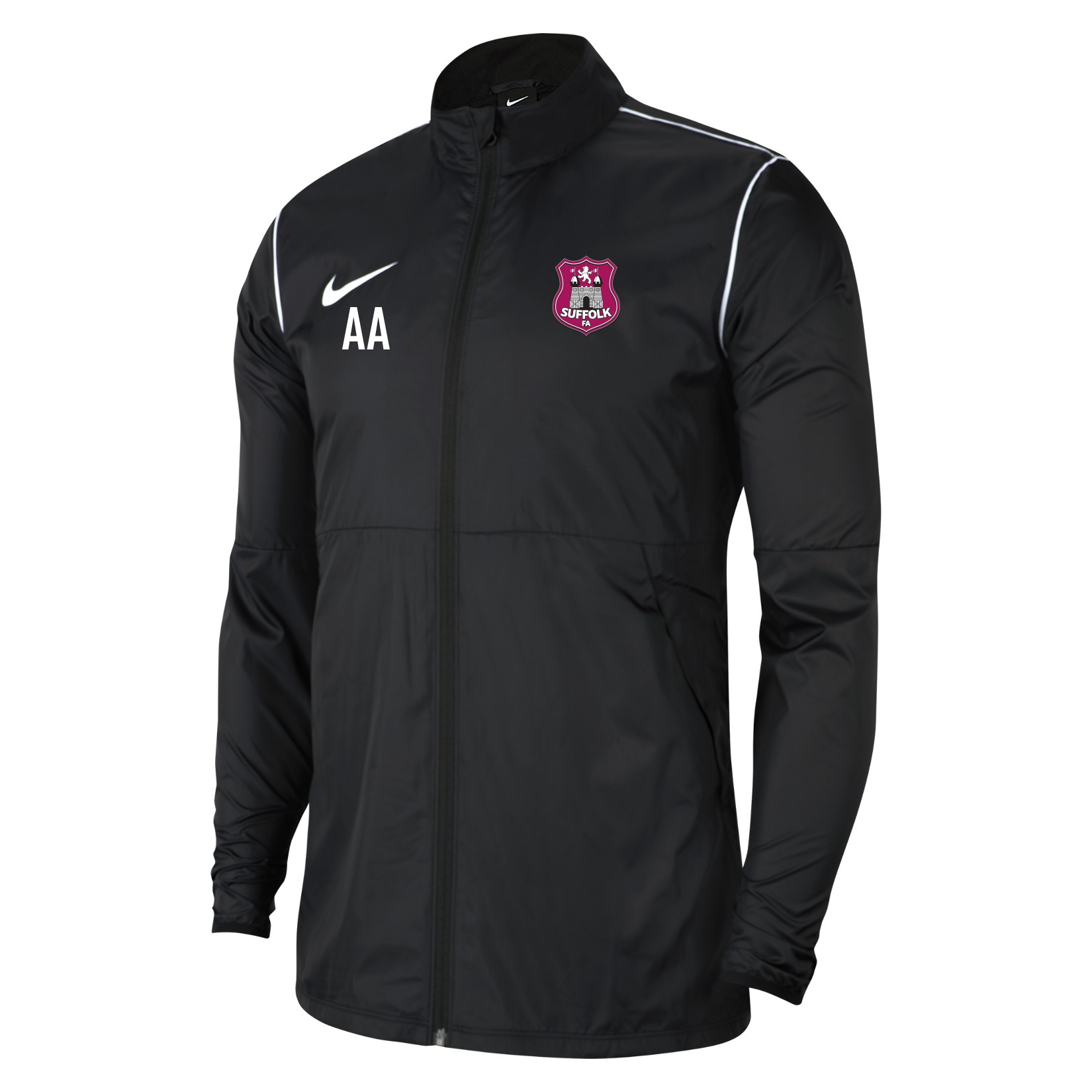 Nike Park 20 Repel Rain Jacket - Black/White/White