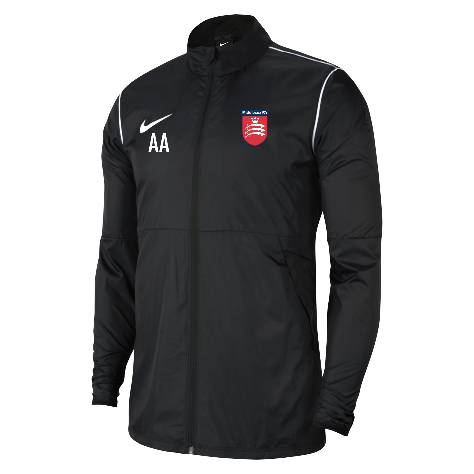 Nike Park 20 Repel Rain Jacket - Black/White/White