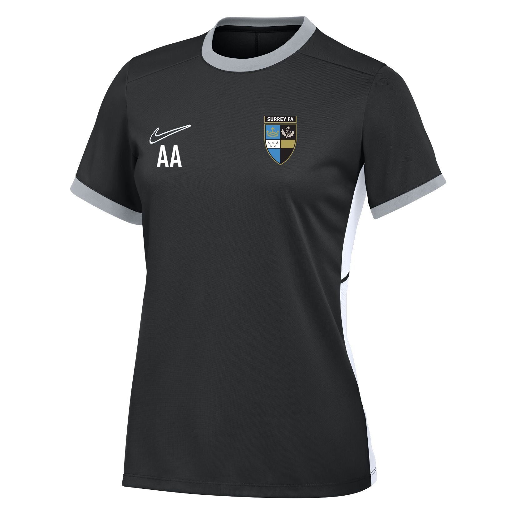 Nike Academy 25 Short-Sleeve Training Top (W) - Black/White/White