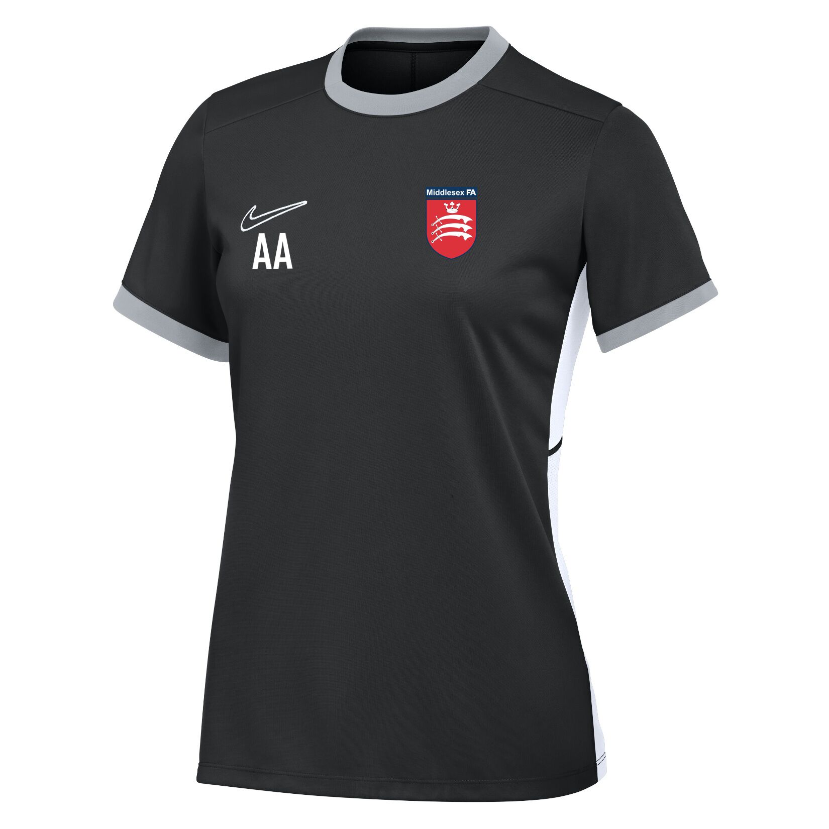 Nike Academy 25 Short-Sleeve Training Top (W) - Black/White/White