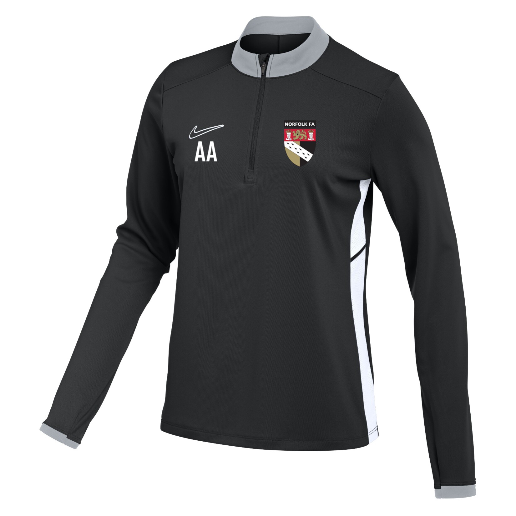 Nike Dri-FIT Academy 25 Drill Top (W) - Black/White/White