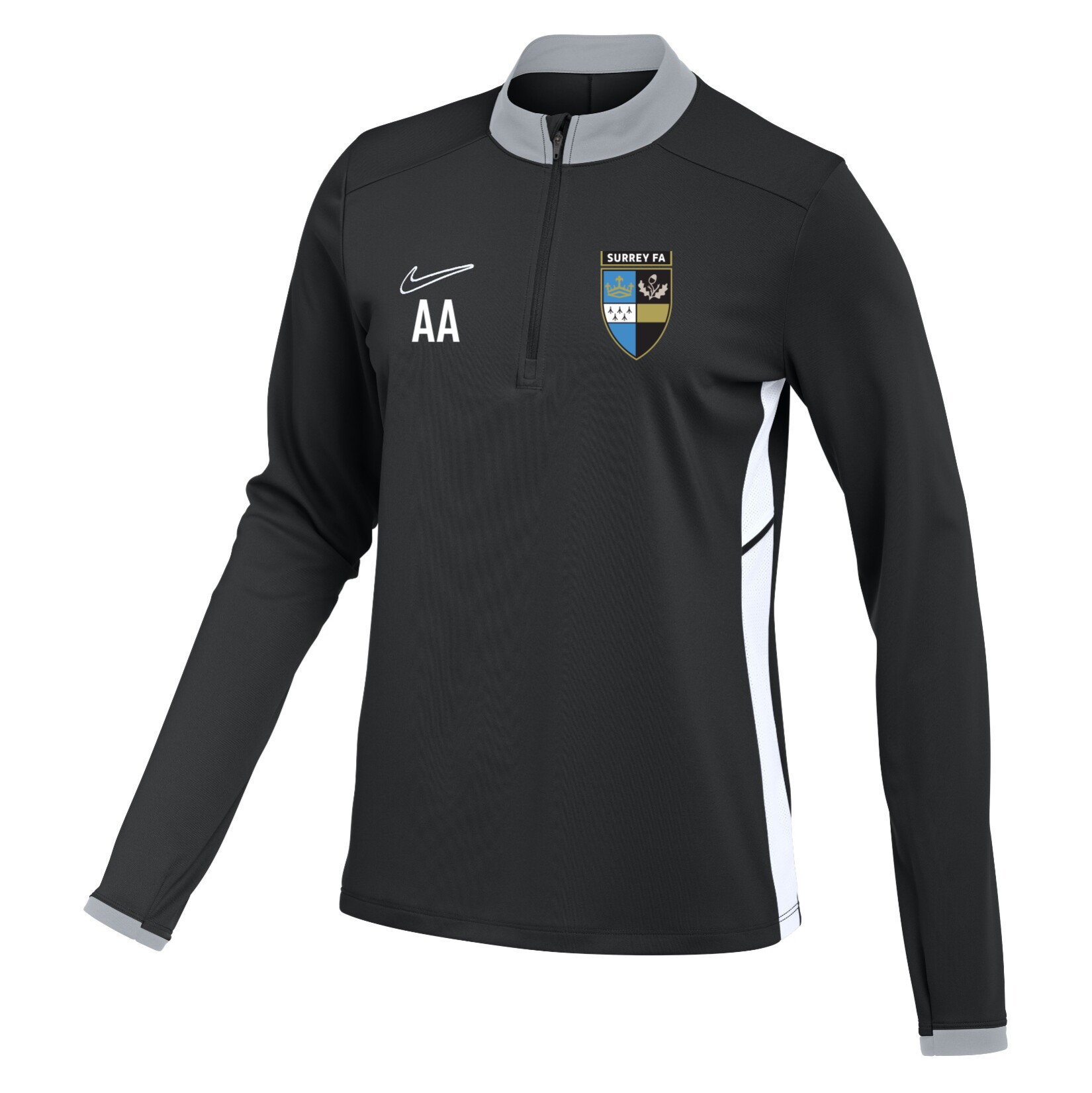 Nike Dri-FIT Academy 25 Drill Top (W) - Black/White/White