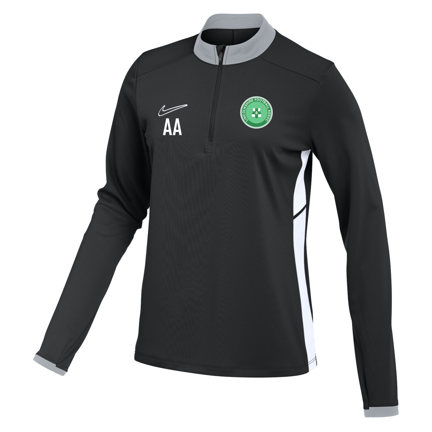 Nike Dri-FIT Academy 25 Drill Top (W) - Black/White/White