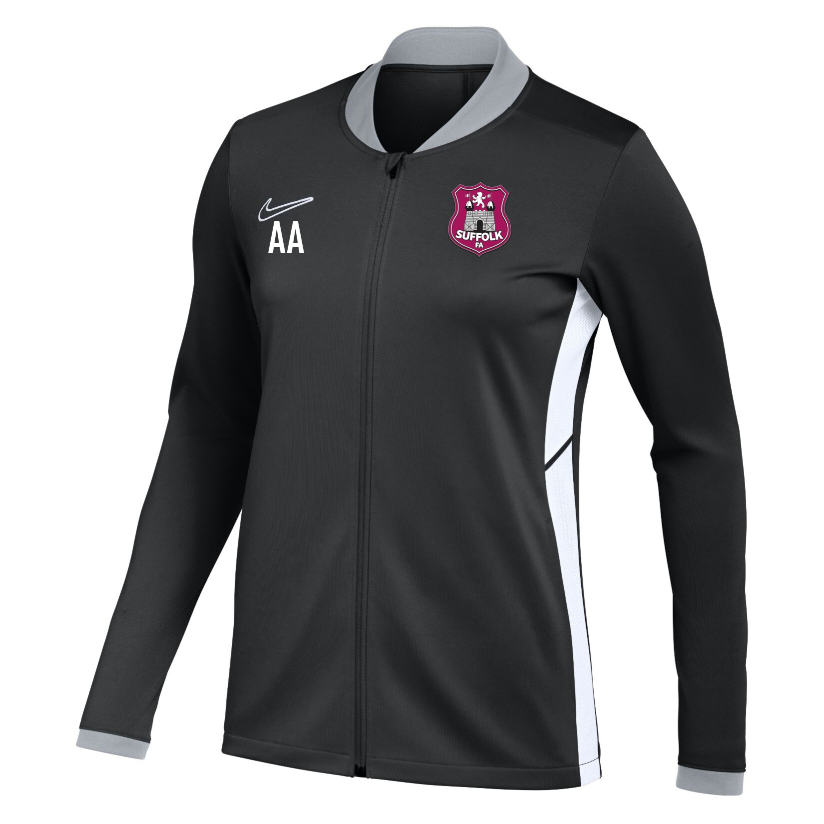 Nike Dri-FIT Academy 25 Knit Track Jacket (W) - Black/White/White