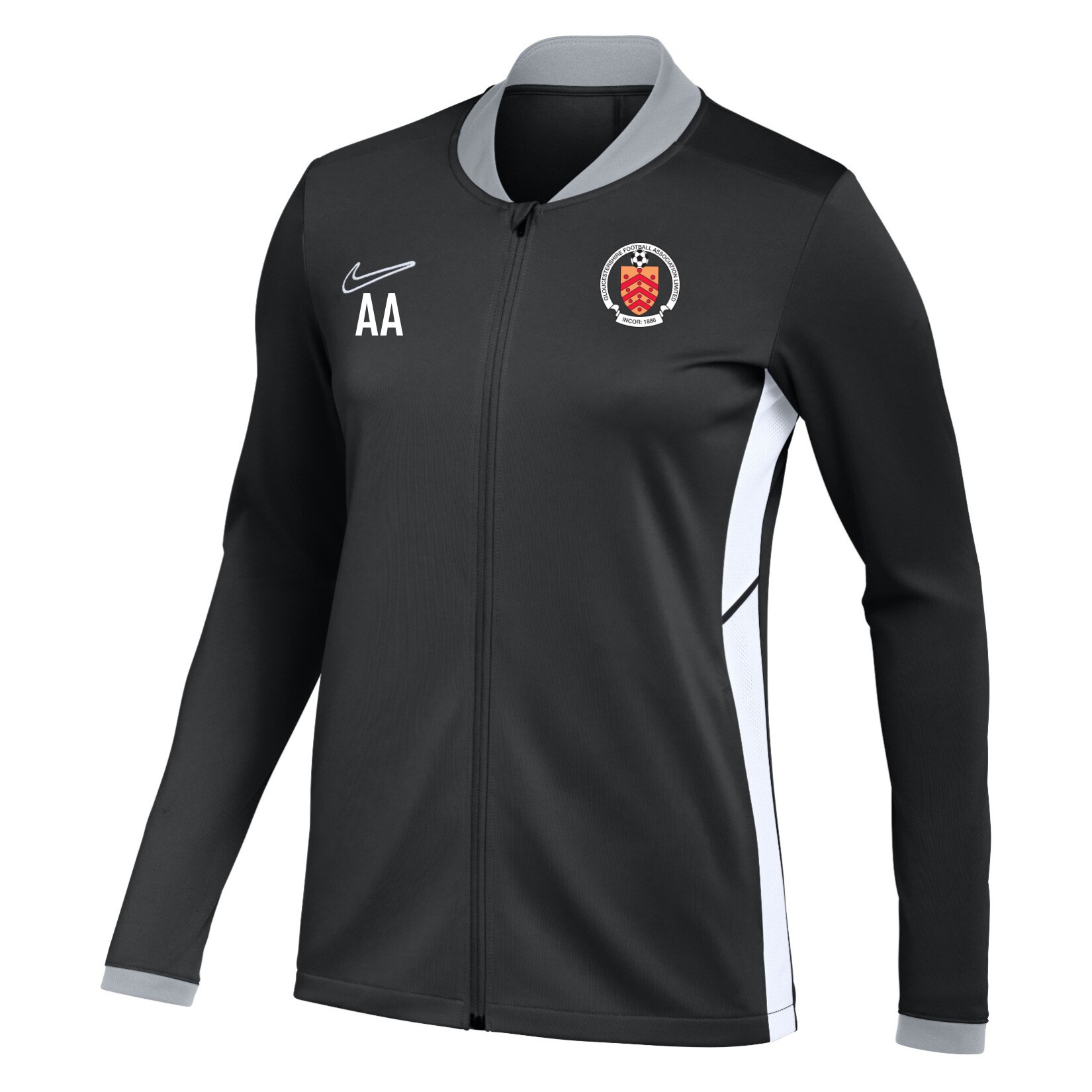 Nike Dri-FIT Academy 25 Knit Track Jacket (W) - Black/White/White
