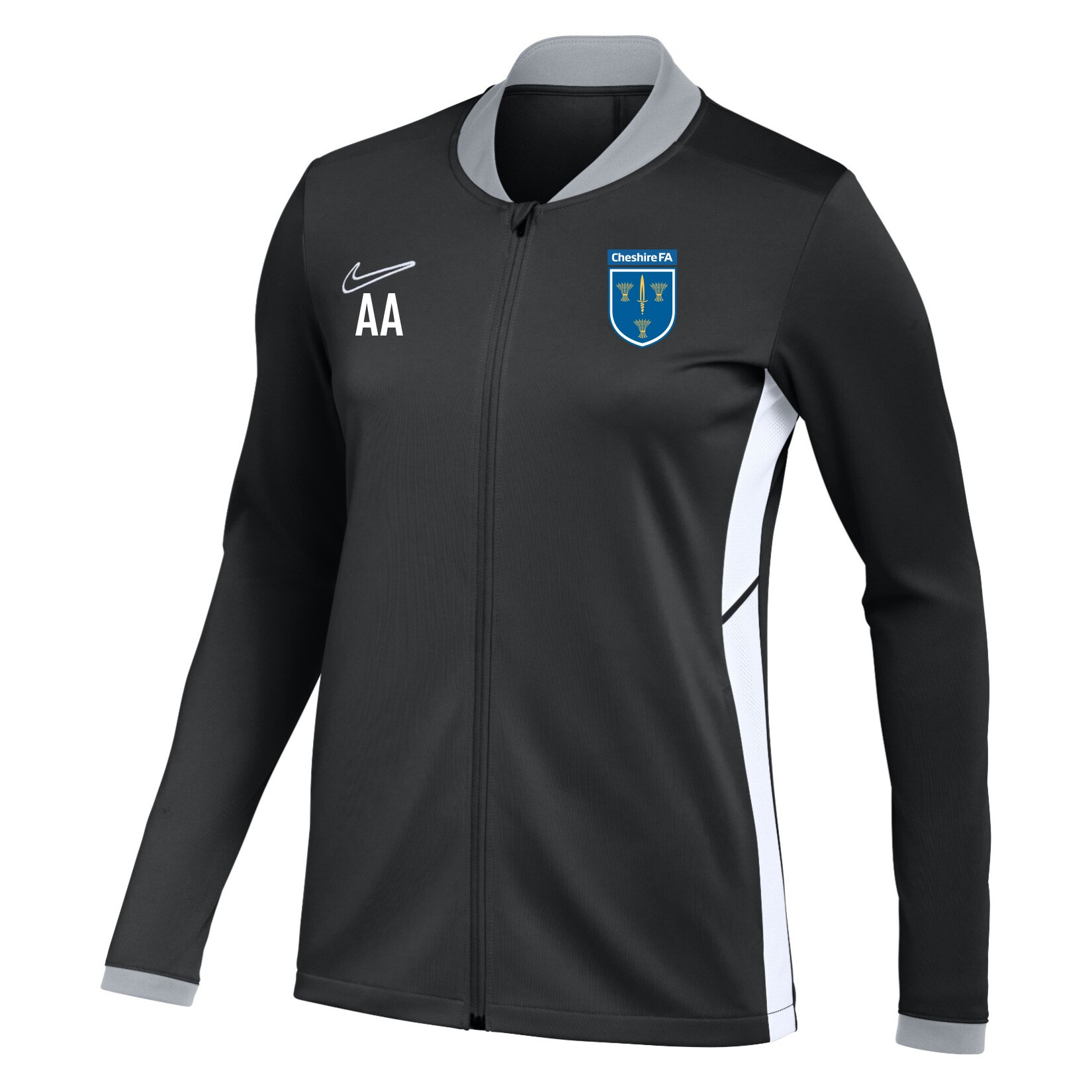 Nike Dri-FIT Academy 25 Knit Track Jacket (W) - Black/White/White