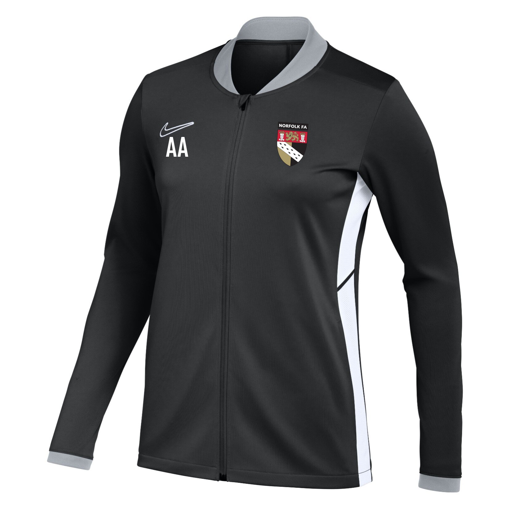 Nike Dri-FIT Academy 25 Knit Track Jacket (W) - Black/White/White