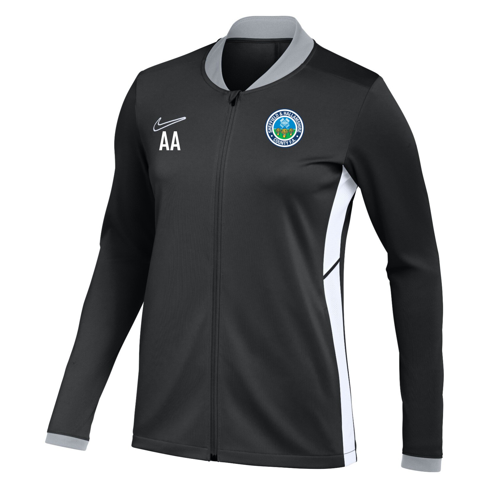 Nike Dri-FIT Academy 25 Knit Track Jacket (W) - Black/White/White