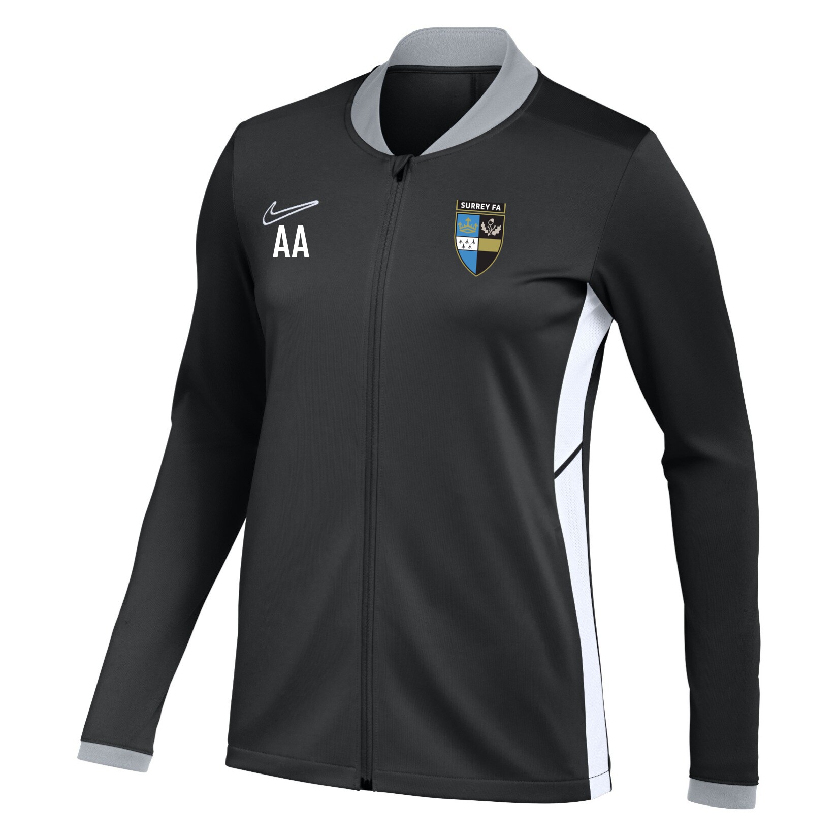 Nike Dri-FIT Academy 25 Knit Track Jacket (W) - Black/White/White