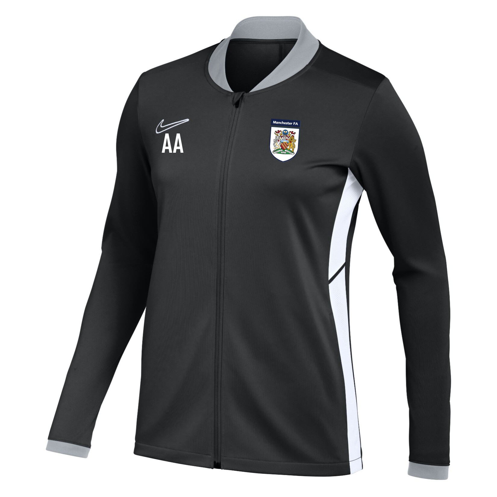 Nike Dri-FIT Academy 25 Knit Track Jacket (W) - Black/White/White