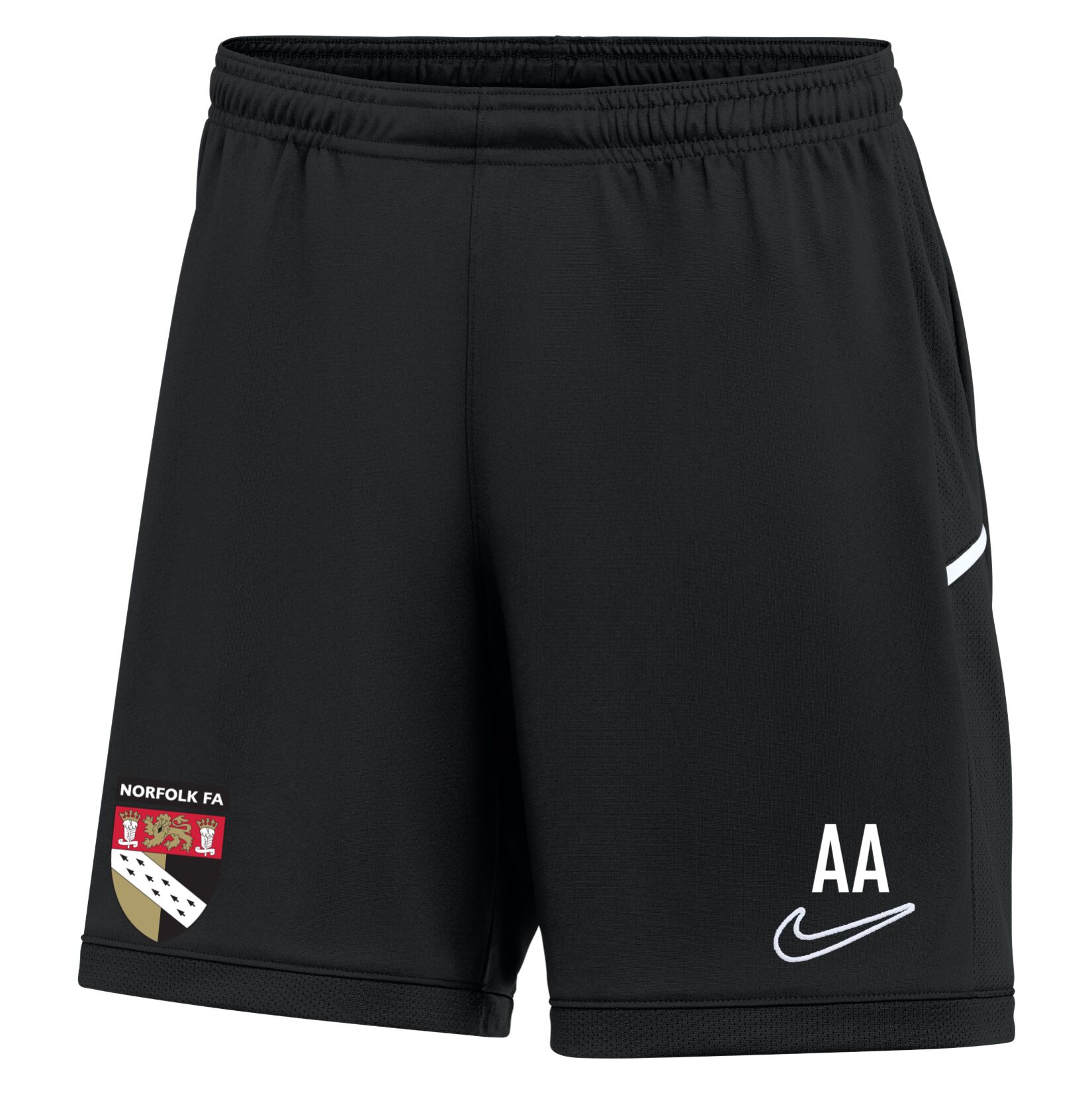 Nike Dri-FIT Academy 25 Shorts (W) - Black/Black/White
