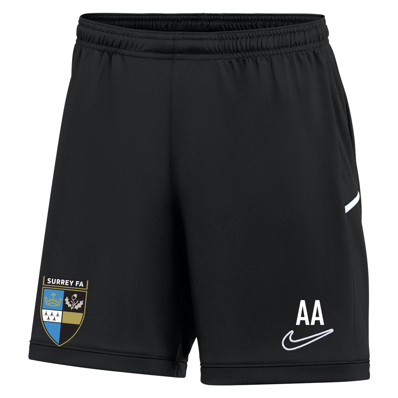Nike Dri-FIT Academy 25 Shorts (W) - Black/Black/White