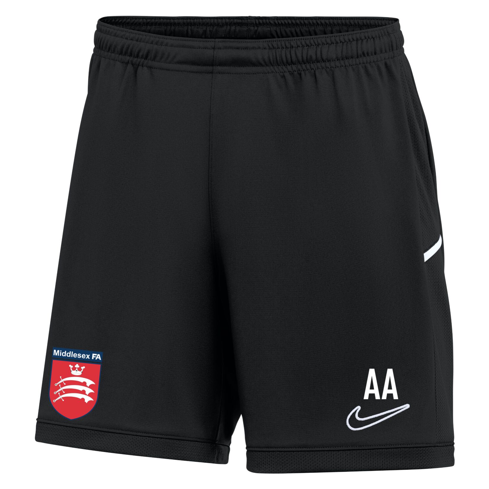 Nike Dri-FIT Academy 25 Shorts (W) - Black/Black/White