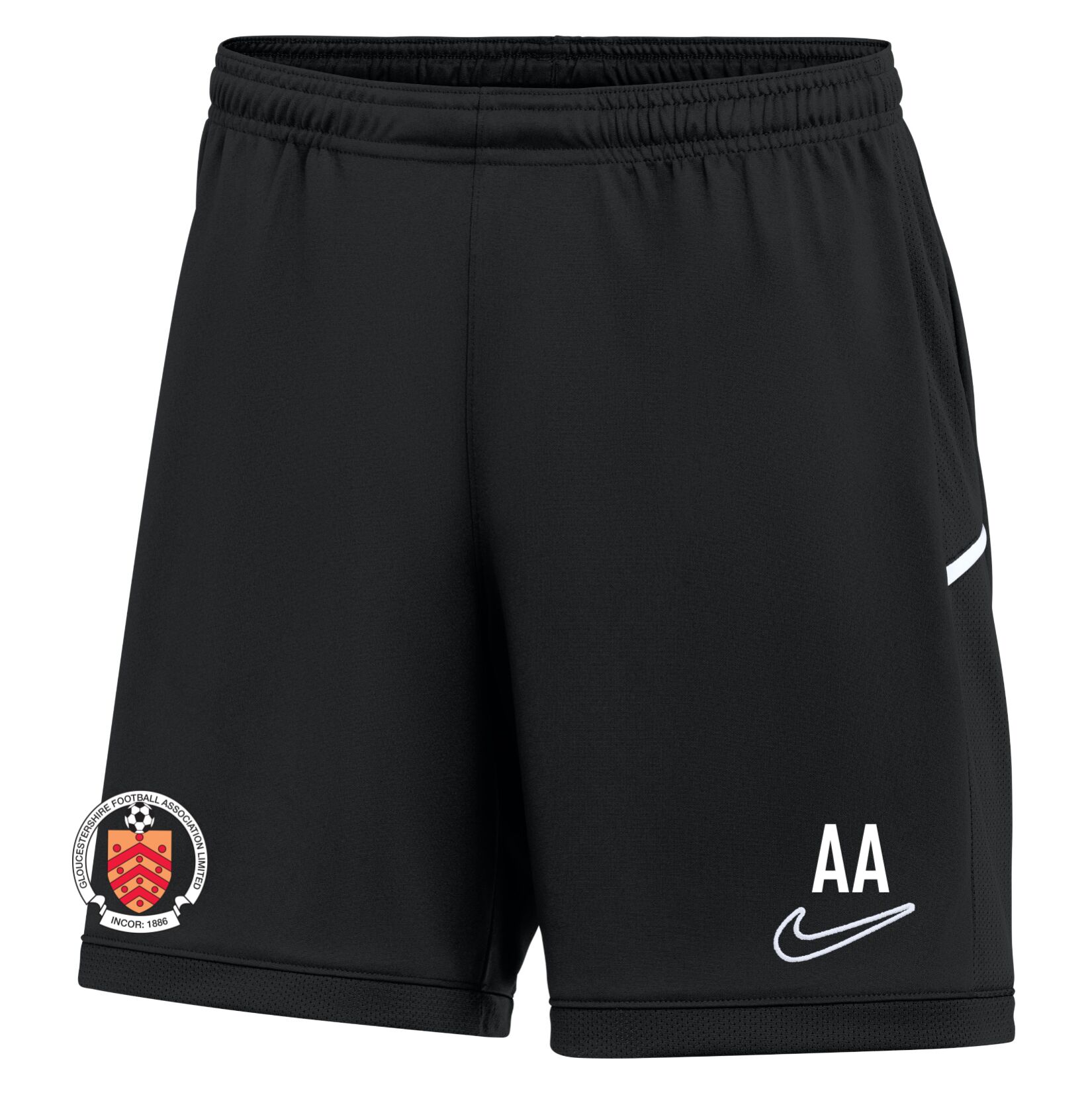 Nike Dri-FIT Academy 25 Shorts (W) - Black/Black/White