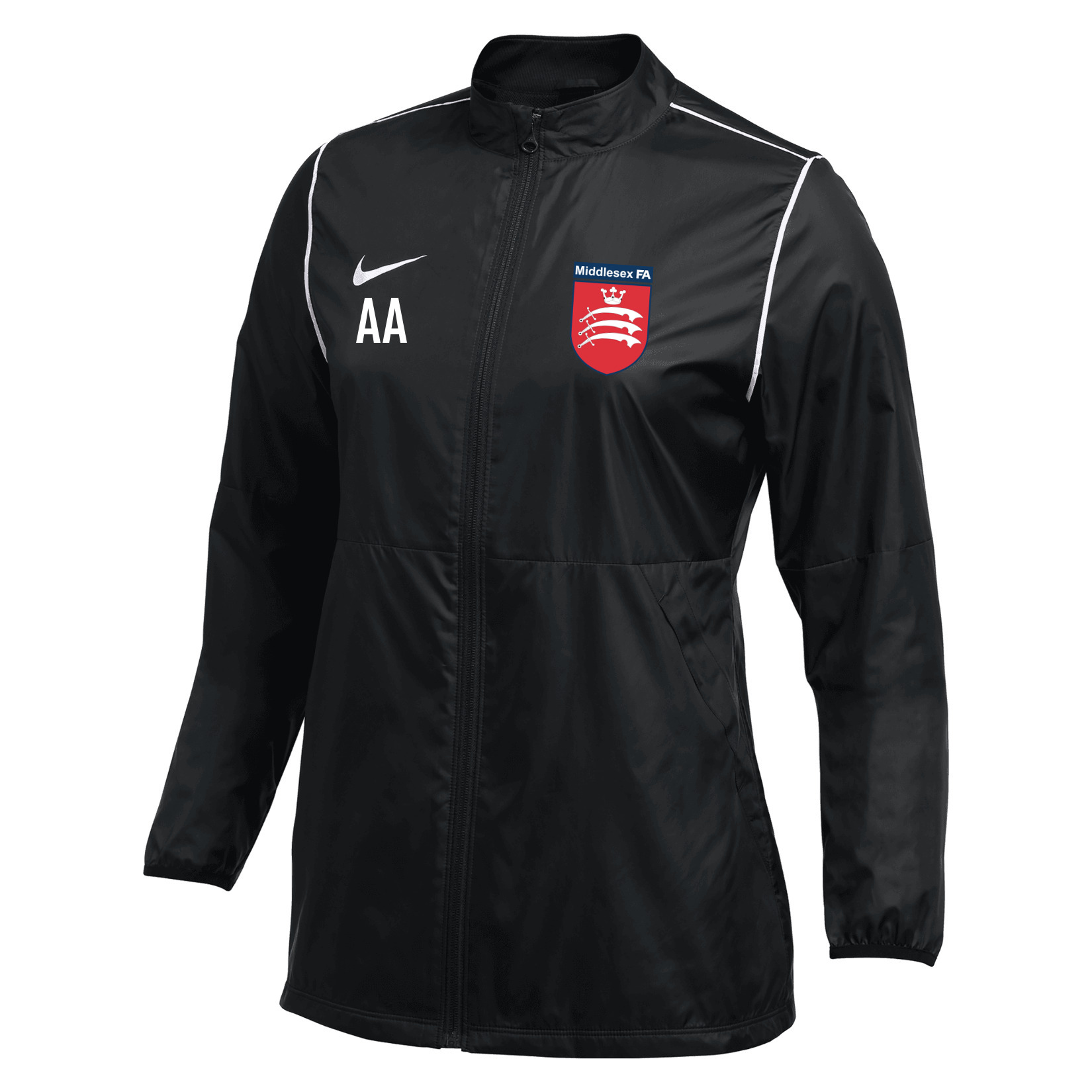 Nike Repel Park 20 Rain Jacket (W) - Black/White/White