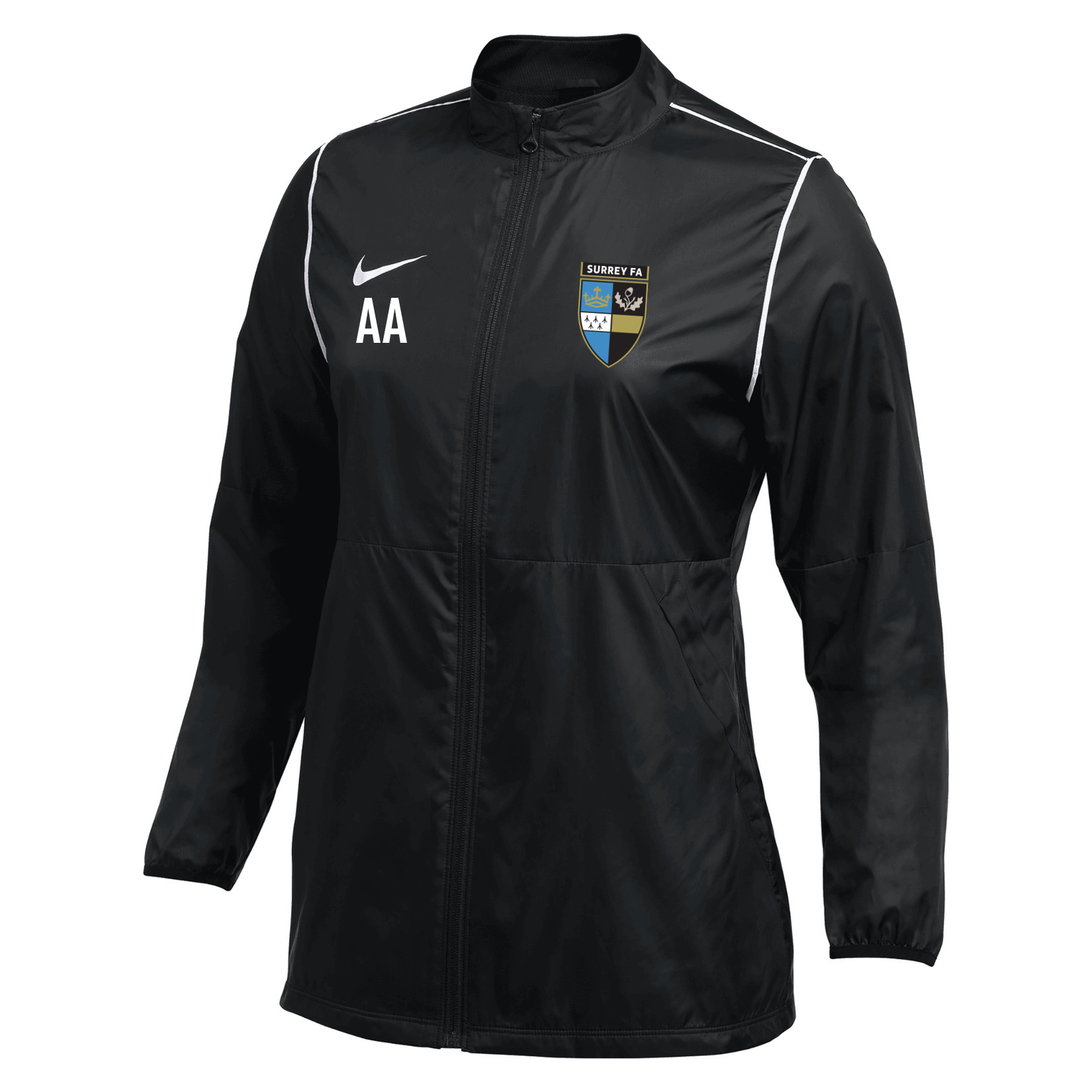 Nike Repel Park 20 Rain Jacket (W) - Black/White/White