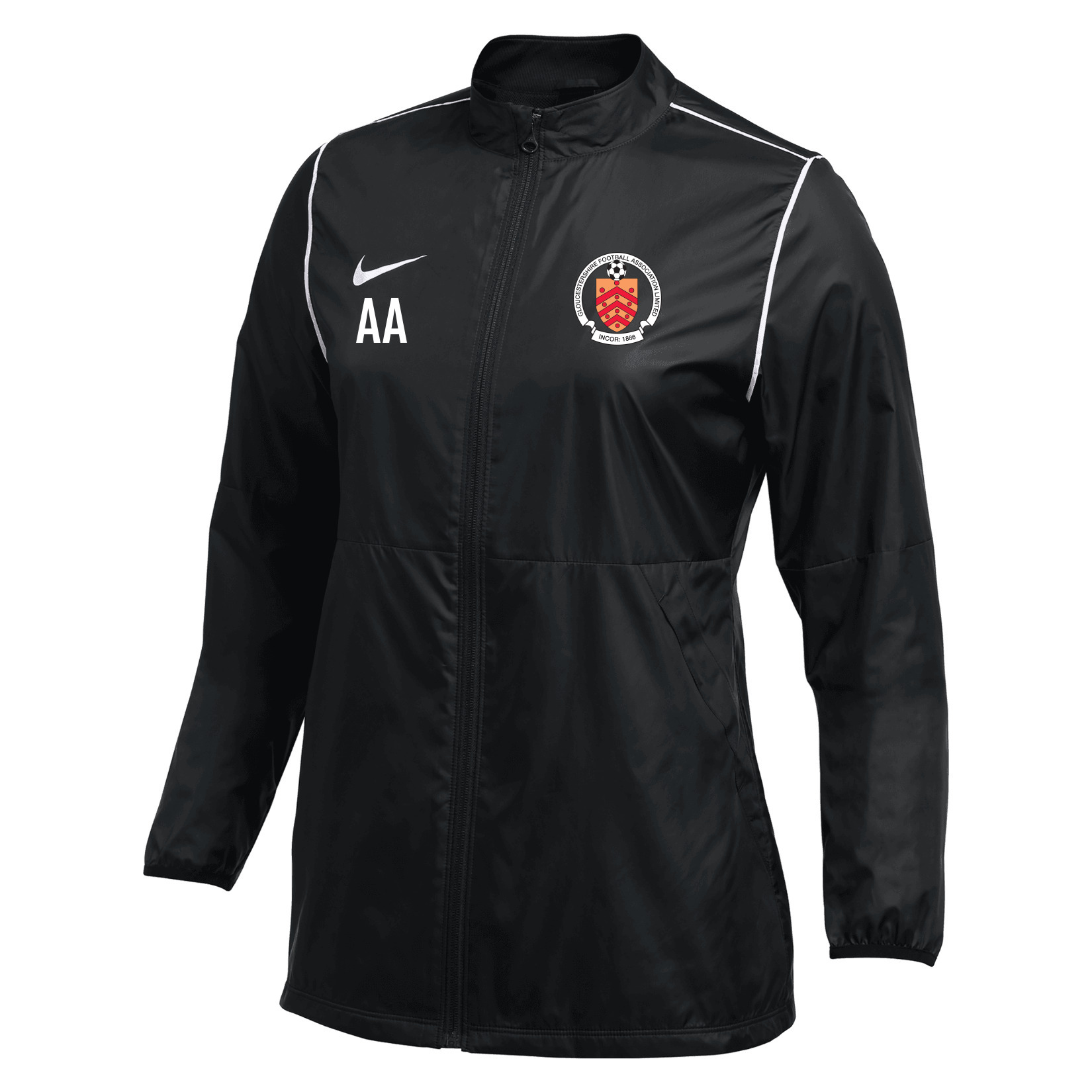 Nike Repel Park 20 Rain Jacket (W) - Black/White/White