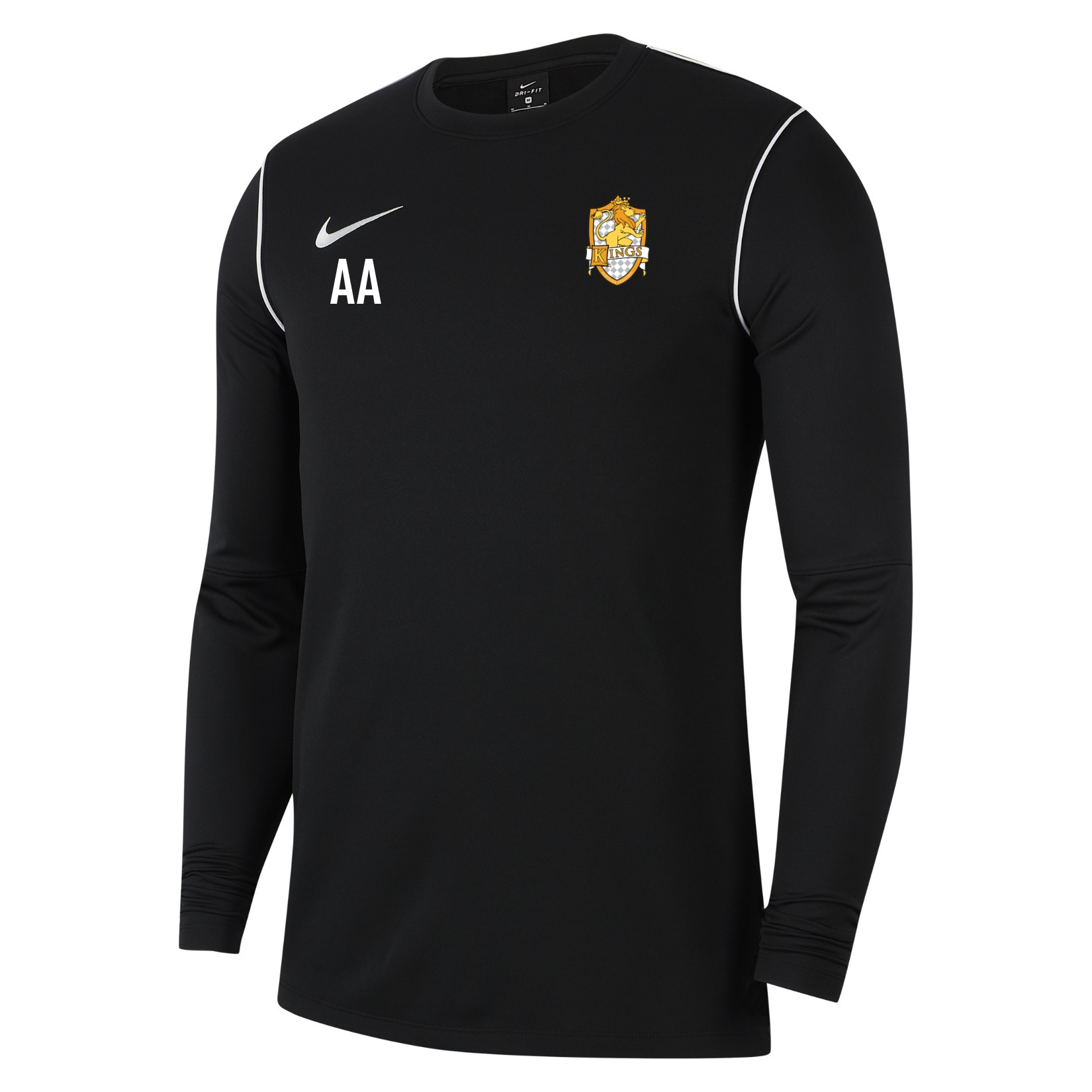 Nike Dri-FIT Park 20 Crew Top - Black/White/White