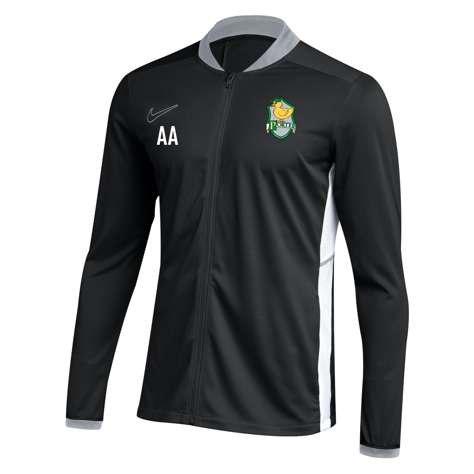 Nike Dri-FIT Academy 25 Knit Track Jacket - Black/White/White