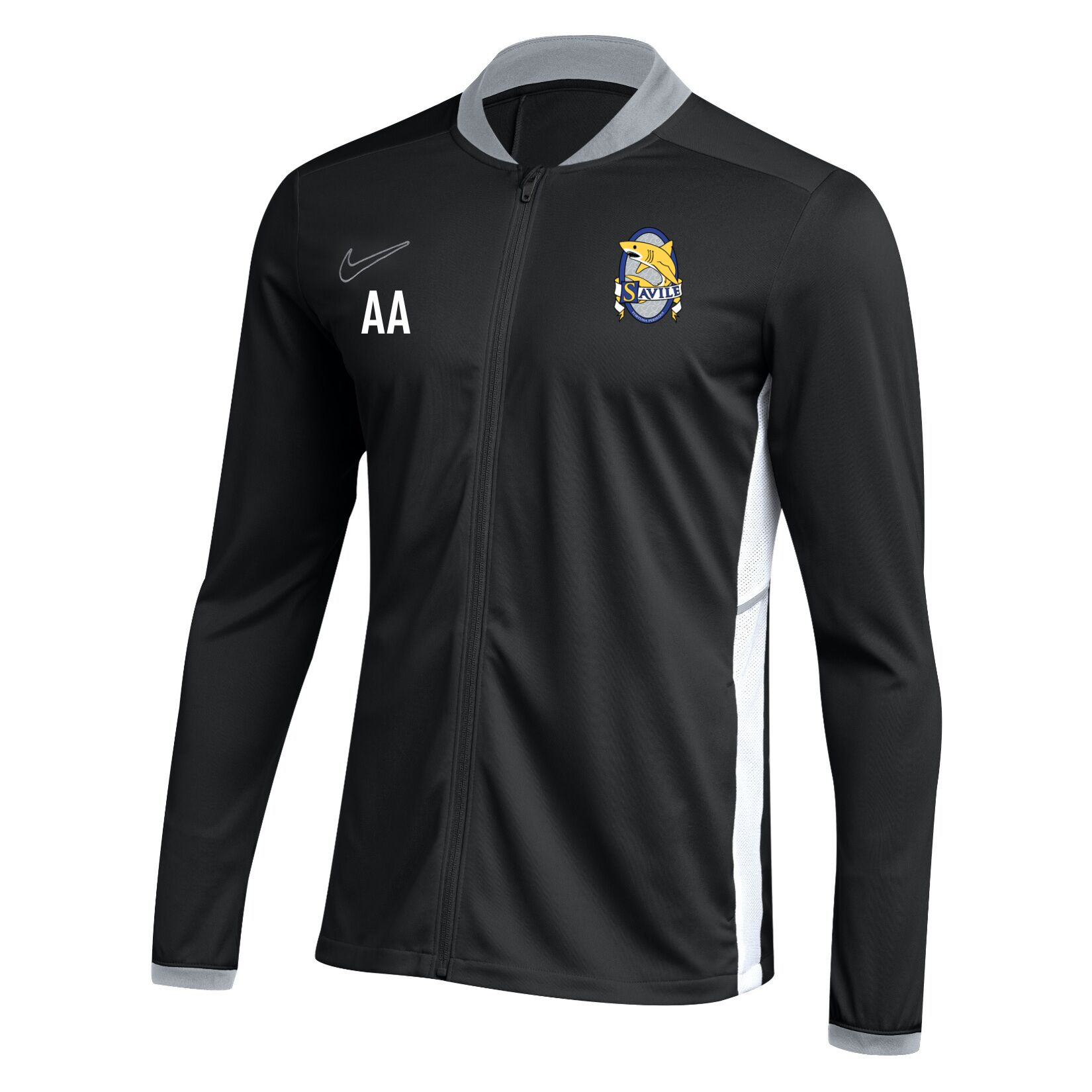 Nike Dri-FIT Academy 25 Knit Track Jacket - Black/White/White