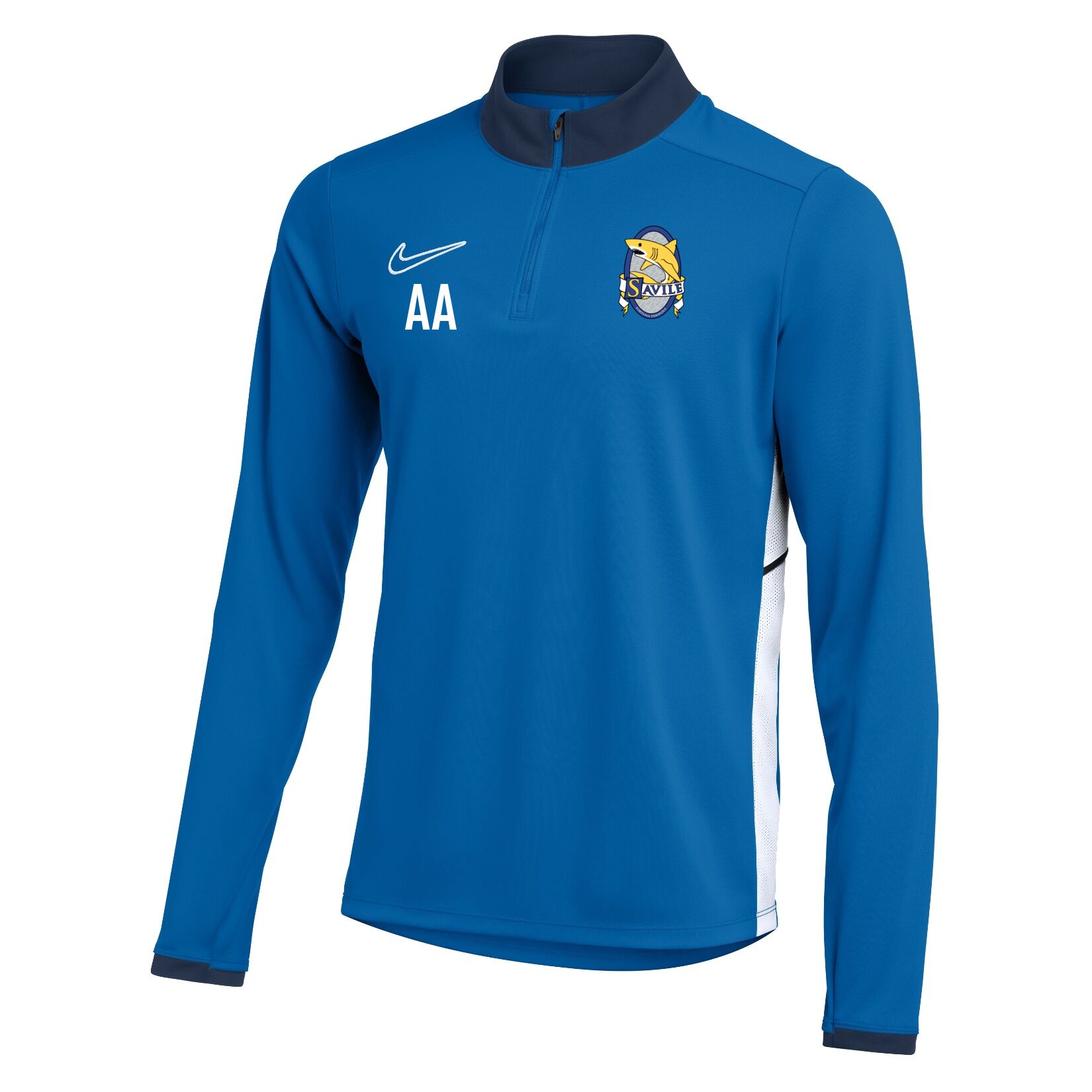 Nike Dri-FIT Academy 25 Drill Top - Royal Blue/Obsidian/White