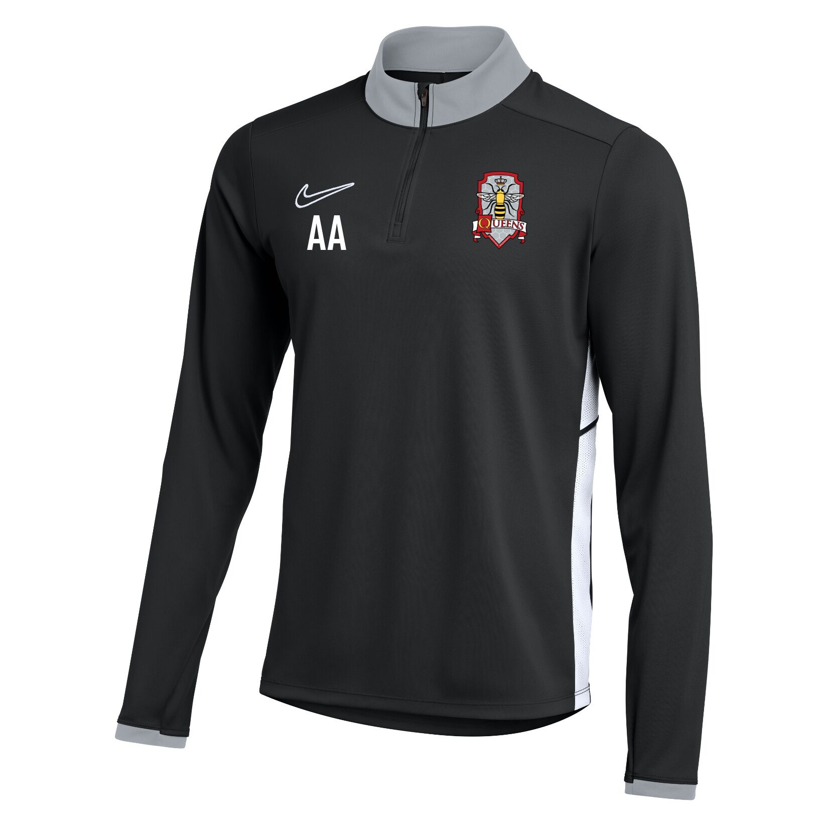 Nike Dri-FIT Academy 25 Drill Top - Black/White/White
