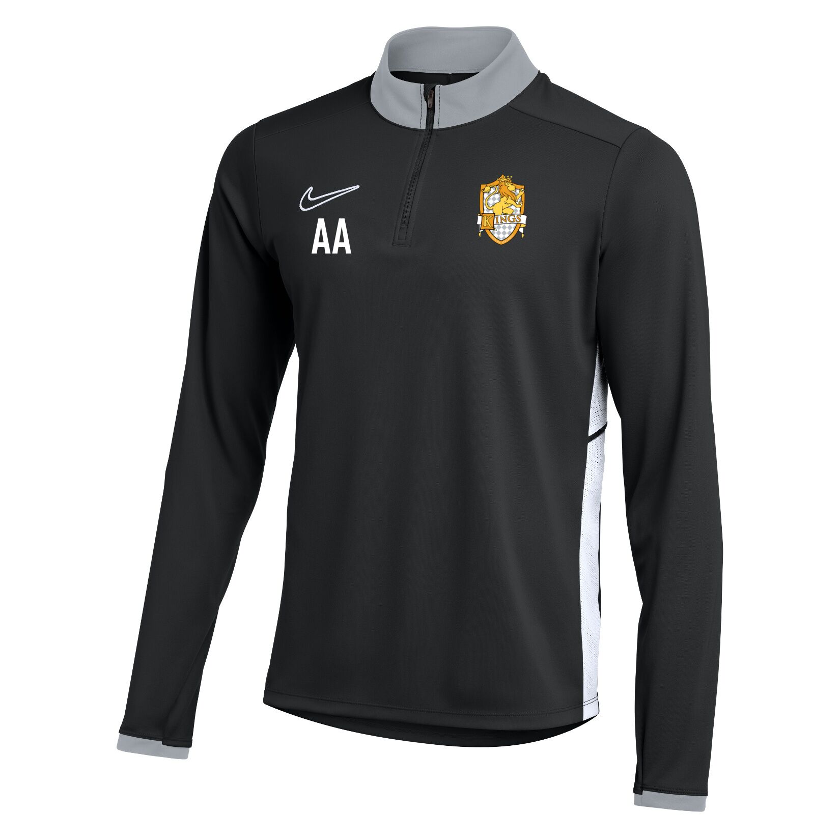 Nike Dri-FIT Academy 25 Drill Top - Black/White/White