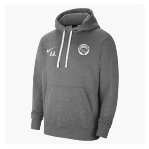 Nike Team Club 20 Fleece Hoodie (M) Charcoal Heather-White-White