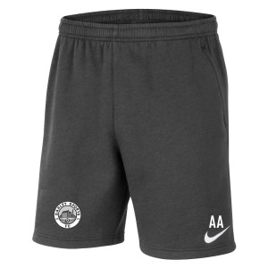 Nike Team Club 20 Fleece Shorts (M) Charcoal Heather-White-White