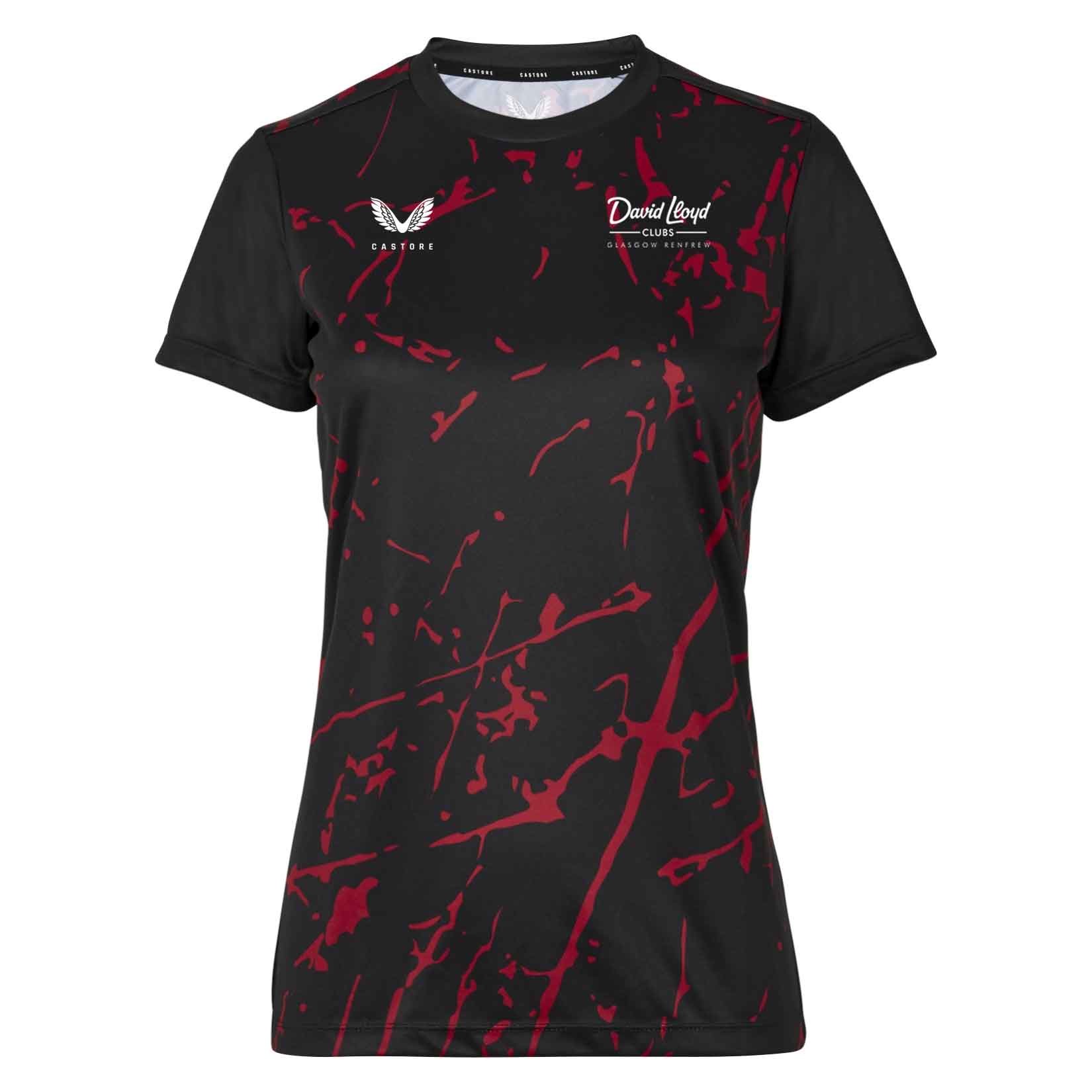 Castore Womens Castore Marble Printed Short Sleeve Training Tee (W)