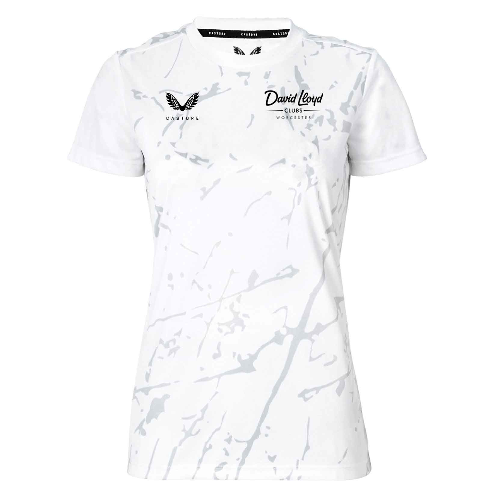 Castore Womens Castore Marble Printed Short Sleeve Training Tee (W)
