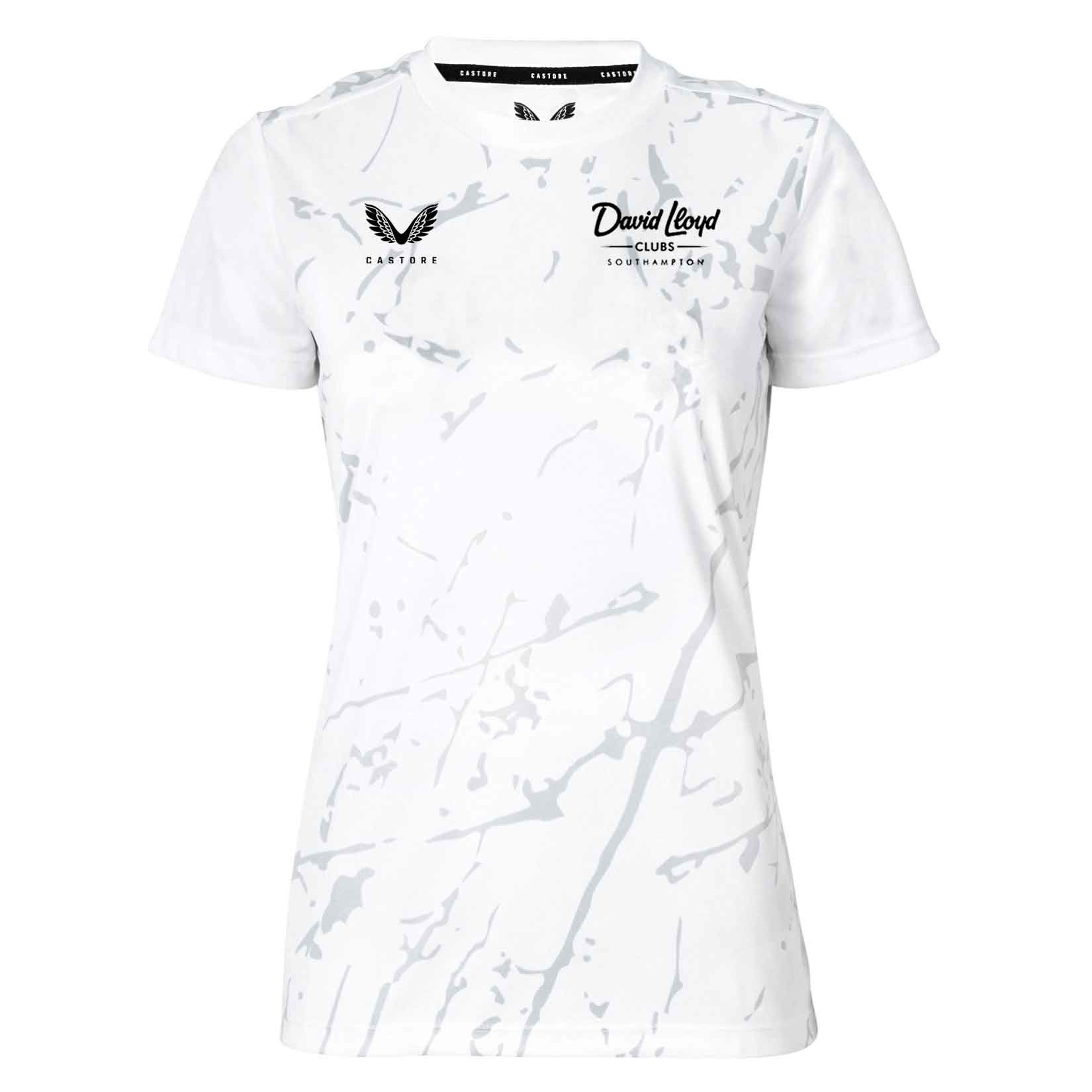 Castore Womens Castore Marble Printed Short Sleeve Training Tee (W)