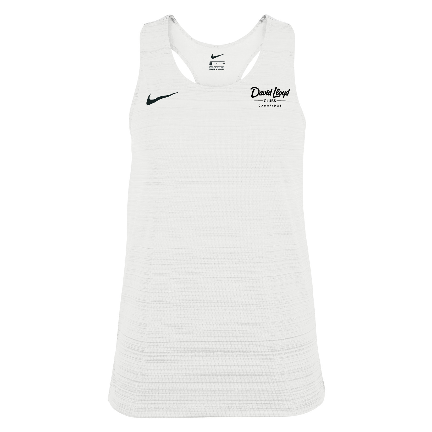 Zelus-Nike Dry Miler Singlet (W) - White/Black