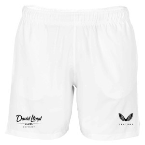 Castore Woven Training Short (Zip Pockets) White