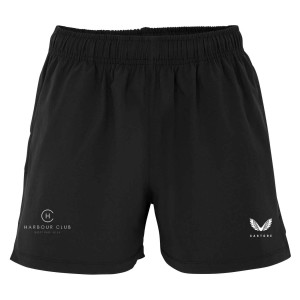 Castore Womens Woven Training Shorts (Zip Pockets) W Caviar