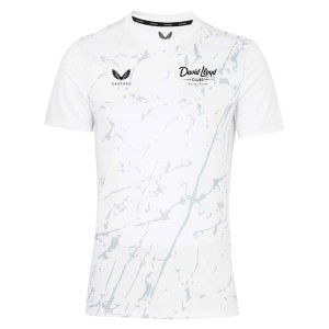 Castore Marble Printed Short Sleeve Training Tee White-Grey