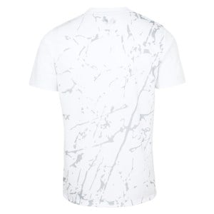 Castore Marble Printed Short Sleeve Training Tee White-Grey