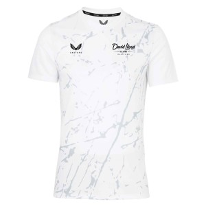 Castore Marble Printed Short Sleeve Training Tee White-Grey