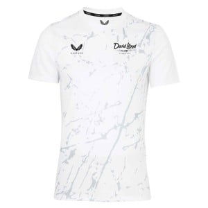Castore Marble Printed Short Sleeve Training Tee White-Grey