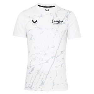 Castore Marble Printed Short Sleeve Training Tee White-Grey