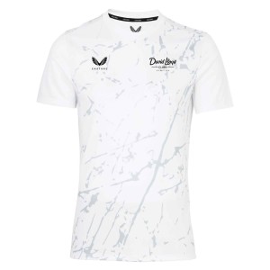 Castore Marble Printed Short Sleeve Training Tee White-Grey