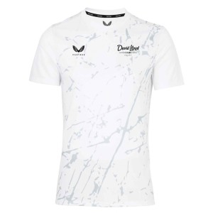 Castore Marble Printed Short Sleeve Training Tee White-Grey