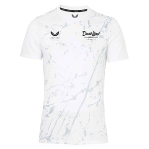 Castore Marble Printed Short Sleeve Training Tee White-Grey