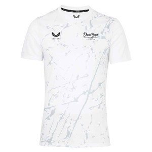 Castore Marble Printed Short Sleeve Training Tee White-Grey